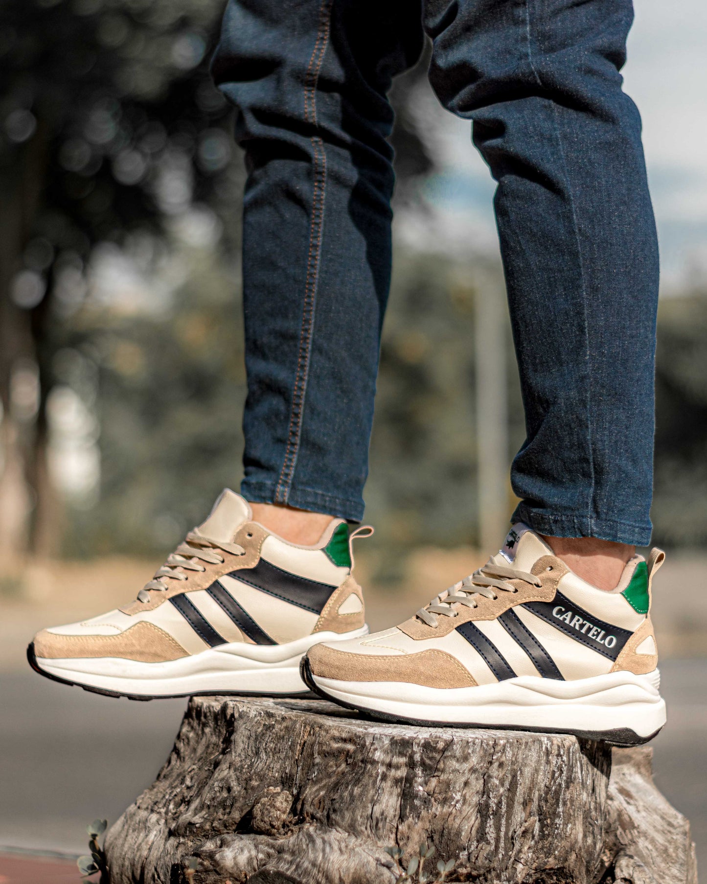 Cartelo® Tenis de Cuero Genuino